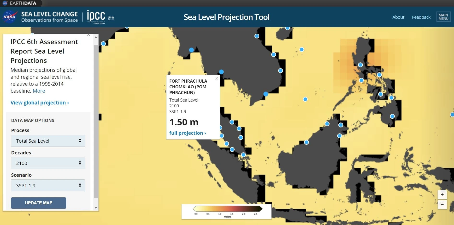 Sea Level Projection tool - NASA_Intrinsics LEED Certificate Consultant 2